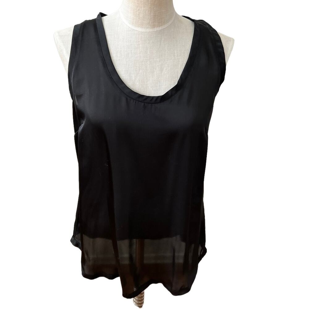 JOIE Silky Satin Cami Top Black L